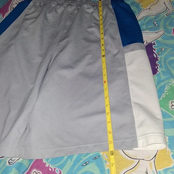 Y2K Jordan Vintage Basketball Jersey Gym Shorts Nike Detroit Lions Colorway - Picture 7 of 7